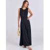 imageANRABESS Women Summer Casual Sleeveless Maxi Sundress Button Fit ampamp Flare ALine Flowy Long Dresses 2025 Beach OutfitsNavy Blue