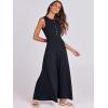 imageANRABESS Women Summer Casual Sleeveless Maxi Sundress Button Fit ampamp Flare ALine Flowy Long Dresses 2025 Beach OutfitsNavy Blue