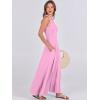 imageANRABESS Women Summer Casual Sleeveless Maxi Sundress Button Fit ampamp Flare ALine Flowy Long Dresses 2025 Beach OutfitsPink