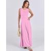 imageANRABESS Women Summer Casual Sleeveless Maxi Sundress Button Fit ampamp Flare ALine Flowy Long Dresses 2025 Beach OutfitsPink