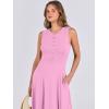imageANRABESS Women Summer Casual Sleeveless Maxi Sundress Button Fit ampamp Flare ALine Flowy Long Dresses 2025 Beach OutfitsPink
