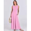 imageANRABESS Women Summer Casual Sleeveless Maxi Sundress Button Fit ampamp Flare ALine Flowy Long Dresses 2025 Beach OutfitsPink