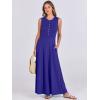 imageANRABESS Women Summer Casual Sleeveless Maxi Sundress Button Fit ampamp Flare ALine Flowy Long Dresses 2025 Beach OutfitsRoyal Blue