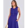 imageANRABESS Women Summer Casual Sleeveless Maxi Sundress Button Fit ampamp Flare ALine Flowy Long Dresses 2025 Beach OutfitsRoyal Blue