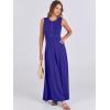 imageANRABESS Women Summer Casual Sleeveless Maxi Sundress Button Fit ampamp Flare ALine Flowy Long Dresses 2025 Beach OutfitsRoyal Blue