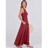 imageANRABESS Women Summer Casual Sleeveless Maxi Sundress Button Fit ampamp Flare ALine Flowy Long Dresses 2025 Beach OutfitsWine Red