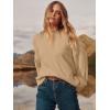 imageANRABESS Womens Oversized Crewneck Long Sleeve Fuzzy Knit Casual Chunky Warm 2025 Fall Pullover Sweaters Top Trendy OutfitsApricot