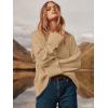 imageANRABESS Womens Oversized Crewneck Long Sleeve Fuzzy Knit Casual Chunky Warm 2025 Fall Pullover Sweaters Top Trendy OutfitsApricot