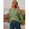 imageANRABESS Womens Oversized Crewneck Long Sleeve Fuzzy Knit Casual Chunky Warm 2025 Fall Pullover Sweaters Top Trendy OutfitsArmy Green
