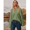 imageANRABESS Womens Oversized Crewneck Long Sleeve Fuzzy Knit Casual Chunky Warm 2025 Fall Pullover Sweaters Top Trendy OutfitsArmy Green