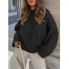 imageANRABESS Womens Oversized Crewneck Long Sleeve Fuzzy Knit Casual Chunky Warm 2025 Fall Pullover Sweaters Top Trendy OutfitsBlack