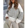imageANRABESS Womens Oversized Crewneck Long Sleeve Fuzzy Knit Casual Chunky Warm 2025 Fall Pullover Sweaters Top Trendy OutfitsBlack White Stripes