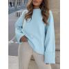 imageANRABESS Womens Oversized Crewneck Long Sleeve Fuzzy Knit Casual Chunky Warm 2025 Fall Pullover Sweaters Top Trendy OutfitsBlue