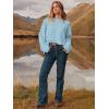 imageANRABESS Womens Oversized Crewneck Long Sleeve Fuzzy Knit Casual Chunky Warm 2025 Fall Pullover Sweaters Top Trendy OutfitsBlue
