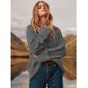 imageANRABESS Womens Oversized Crewneck Long Sleeve Fuzzy Knit Casual Chunky Warm 2025 Fall Pullover Sweaters Top Trendy OutfitsDark Gray