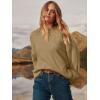 imageANRABESS Womens Oversized Crewneck Long Sleeve Fuzzy Knit Casual Chunky Warm 2025 Fall Pullover Sweaters Top Trendy OutfitsDark Khaki