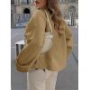 imageANRABESS Womens Oversized Crewneck Long Sleeve Fuzzy Knit Casual Chunky Warm 2025 Fall Pullover Sweaters Top Trendy OutfitsDark Khaki
