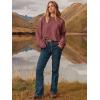 imageANRABESS Womens Oversized Crewneck Long Sleeve Fuzzy Knit Casual Chunky Warm 2025 Fall Pullover Sweaters Top Trendy OutfitsFuchsia