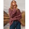 imageANRABESS Womens Oversized Crewneck Long Sleeve Fuzzy Knit Casual Chunky Warm 2025 Fall Pullover Sweaters Top Trendy OutfitsFuchsia