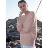 imageANRABESS Womens Oversized Crewneck Long Sleeve Fuzzy Knit Casual Chunky Warm 2025 Fall Pullover Sweaters Top Trendy OutfitsGray Purple