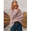 imageANRABESS Womens Oversized Crewneck Long Sleeve Fuzzy Knit Casual Chunky Warm 2025 Fall Pullover Sweaters Top Trendy OutfitsGray Purple