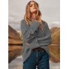 imageANRABESS Womens Oversized Crewneck Long Sleeve Fuzzy Knit Casual Chunky Warm 2025 Fall Pullover Sweaters Top Trendy OutfitsGrey