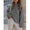 imageANRABESS Womens Oversized Crewneck Long Sleeve Fuzzy Knit Casual Chunky Warm 2025 Fall Pullover Sweaters Top Trendy OutfitsGrey