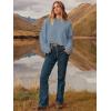 imageANRABESS Womens Oversized Crewneck Long Sleeve Fuzzy Knit Casual Chunky Warm 2025 Fall Pullover Sweaters Top Trendy OutfitsGrey Blue