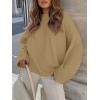 imageANRABESS Womens Oversized Crewneck Long Sleeve Fuzzy Knit Casual Chunky Warm 2025 Fall Pullover Sweaters Top Trendy OutfitsKhaki