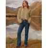 imageANRABESS Womens Oversized Crewneck Long Sleeve Fuzzy Knit Casual Chunky Warm 2025 Fall Pullover Sweaters Top Trendy OutfitsKhaki