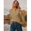 imageANRABESS Womens Oversized Crewneck Long Sleeve Fuzzy Knit Casual Chunky Warm 2025 Fall Pullover Sweaters Top Trendy OutfitsKhaki