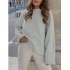 imageANRABESS Womens Oversized Crewneck Long Sleeve Fuzzy Knit Casual Chunky Warm 2025 Fall Pullover Sweaters Top Trendy OutfitsLight Gray