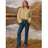 imageANRABESS Womens Oversized Crewneck Long Sleeve Fuzzy Knit Casual Chunky Warm 2025 Fall Pullover Sweaters Top Trendy OutfitsLight Khaki