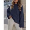imageANRABESS Womens Oversized Crewneck Long Sleeve Fuzzy Knit Casual Chunky Warm 2025 Fall Pullover Sweaters Top Trendy OutfitsNavy Blue