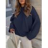 imageANRABESS Womens Oversized Crewneck Long Sleeve Fuzzy Knit Casual Chunky Warm 2025 Fall Pullover Sweaters Top Trendy OutfitsNavy Blue