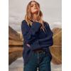 imageANRABESS Womens Oversized Crewneck Long Sleeve Fuzzy Knit Casual Chunky Warm 2025 Fall Pullover Sweaters Top Trendy OutfitsNavy Blue