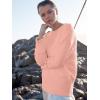 imageANRABESS Womens Oversized Crewneck Long Sleeve Fuzzy Knit Casual Chunky Warm 2025 Fall Pullover Sweaters Top Trendy OutfitsPink