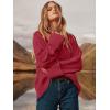 imageANRABESS Womens Oversized Crewneck Long Sleeve Fuzzy Knit Casual Chunky Warm 2025 Fall Pullover Sweaters Top Trendy OutfitsRed