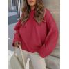 imageANRABESS Womens Oversized Crewneck Long Sleeve Fuzzy Knit Casual Chunky Warm 2025 Fall Pullover Sweaters Top Trendy OutfitsRed