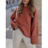 imageANRABESS Womens Oversized Crewneck Long Sleeve Fuzzy Knit Casual Chunky Warm 2025 Fall Pullover Sweaters Top Trendy OutfitsRust