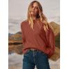 imageANRABESS Womens Oversized Crewneck Long Sleeve Fuzzy Knit Casual Chunky Warm 2025 Fall Pullover Sweaters Top Trendy OutfitsRust