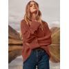 imageANRABESS Womens Oversized Crewneck Long Sleeve Fuzzy Knit Casual Chunky Warm 2025 Fall Pullover Sweaters Top Trendy OutfitsRust