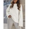 imageANRABESS Womens Oversized Crewneck Long Sleeve Fuzzy Knit Casual Chunky Warm 2025 Fall Pullover Sweaters Top Trendy OutfitsWhite