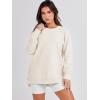 imageANRABESS Womens Oversized Sweatshirt Crewneck Long Sleeve Tunic Pollover Shirt Side Zipper Hoodie Sweater 2025 Spring ClothesApricot