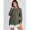 imageANRABESS Womens Oversized Sweatshirt Crewneck Long Sleeve Tunic Pollover Shirt Side Zipper Hoodie Sweater 2025 Spring ClothesArmy Green