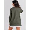 imageANRABESS Womens Oversized Sweatshirt Crewneck Long Sleeve Tunic Pollover Shirt Side Zipper Hoodie Sweater 2025 Spring ClothesArmy Green