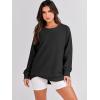 imageANRABESS Womens Oversized Sweatshirt Crewneck Long Sleeve Tunic Pollover Shirt Side Zipper Hoodie Sweater 2025 Spring ClothesBlack