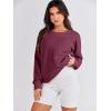 imageANRABESS Womens Oversized Sweatshirt Crewneck Long Sleeve Tunic Pollover Shirt Side Zipper Hoodie Sweater 2025 Spring ClothesBurgundy