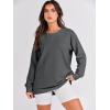 imageANRABESS Womens Oversized Sweatshirt Crewneck Long Sleeve Tunic Pollover Shirt Side Zipper Hoodie Sweater 2025 Spring ClothesDark Grey