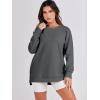 imageANRABESS Womens Oversized Sweatshirt Crewneck Long Sleeve Tunic Pollover Shirt Side Zipper Hoodie Sweater 2025 Spring ClothesDark Grey
